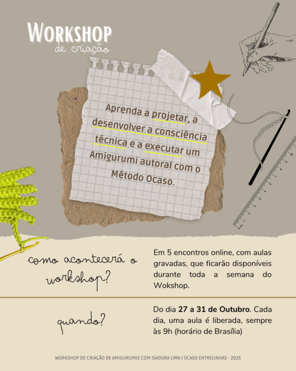 Workshop - Método Ocaso de Criação de Amigurumis - Imagem 2