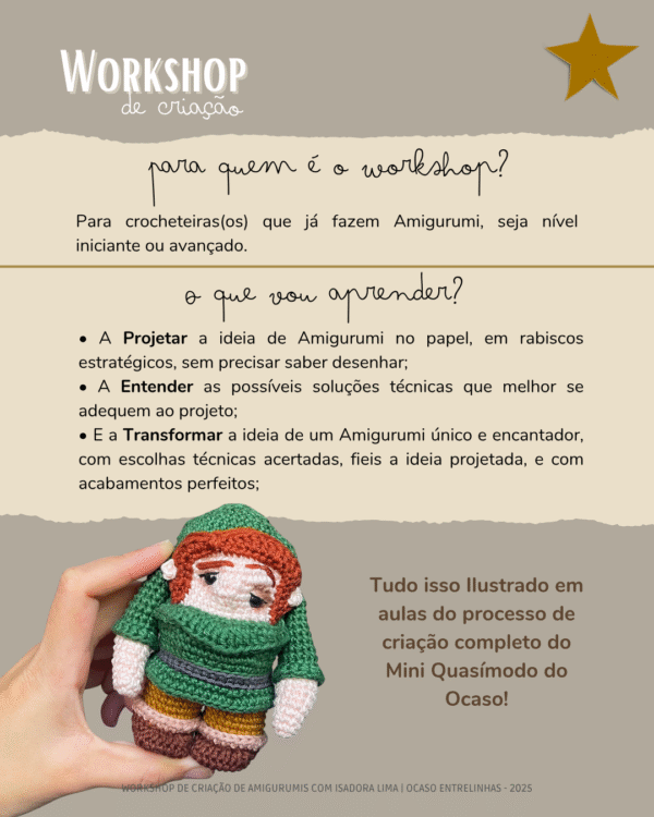 Workshop - Método Ocaso de Criação de Amigurumis - Imagem 3